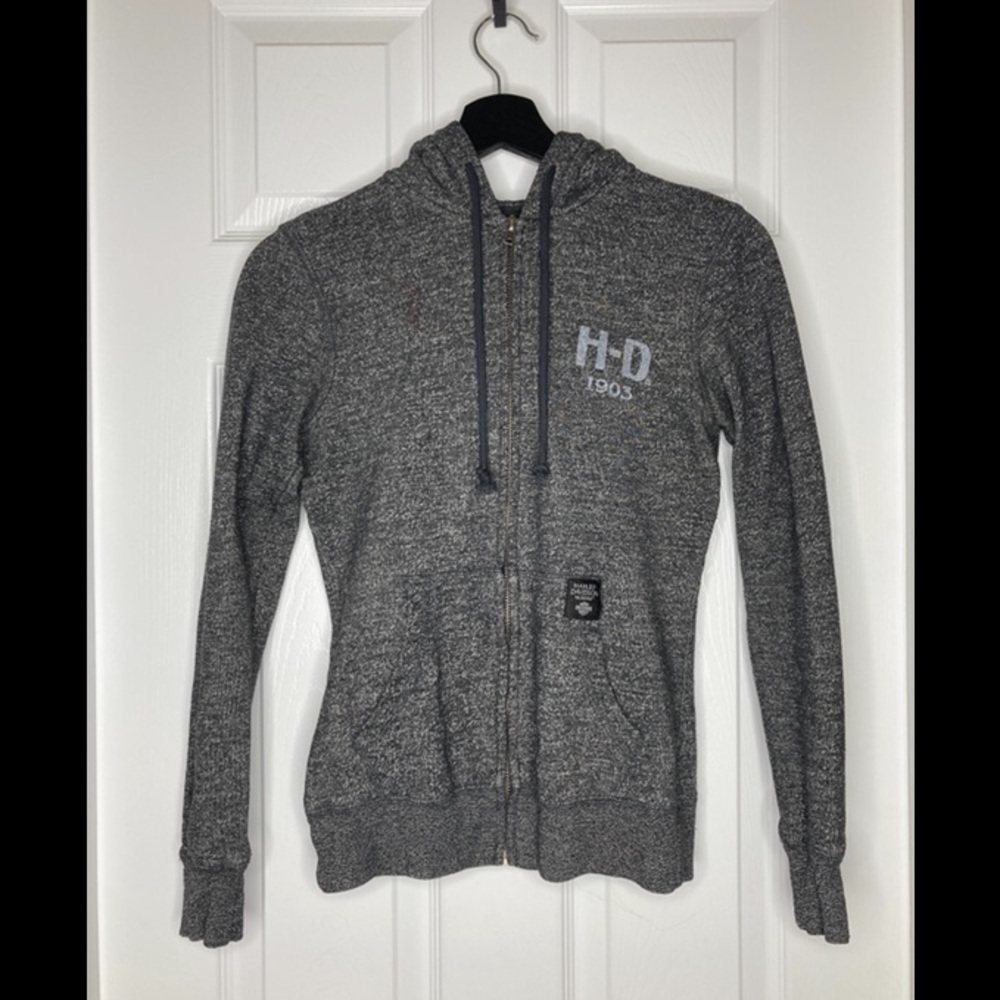 Harley Davidson zip front hoodie